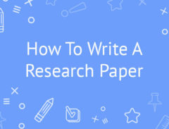 how to write a research paper