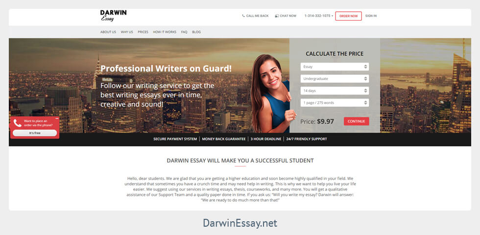 darwinessay.net review
