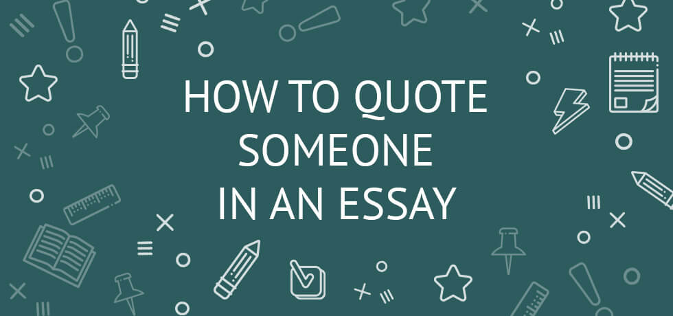 How to format a quote in an essay