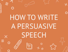 how to write a persuasive speech