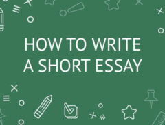 how to write a short essay