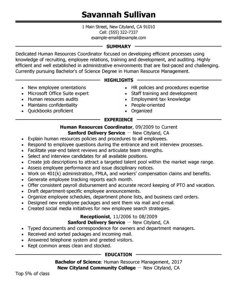 best-hr-coordinator-resume-example-from-professional-resume-writing-service