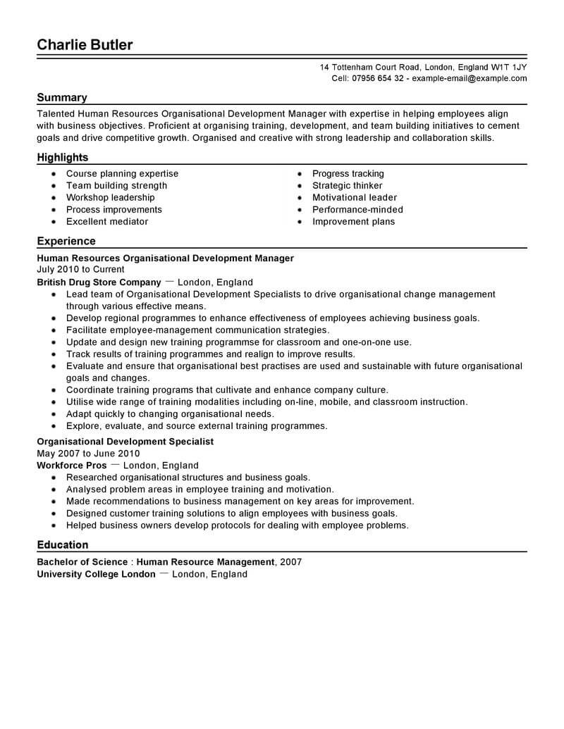 how to write professional development in resume