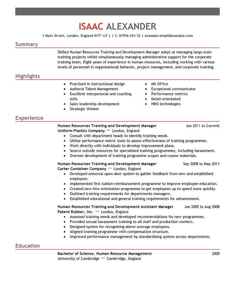 courses in your resume