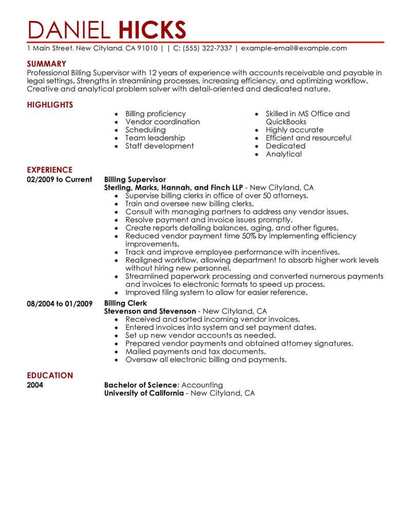 best-legal-billing-clerk-resume-example-from-professional-resume