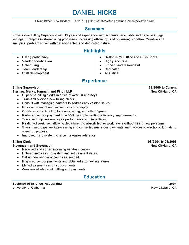 best-legal-billing-clerk-resume-example-from-professional-resume