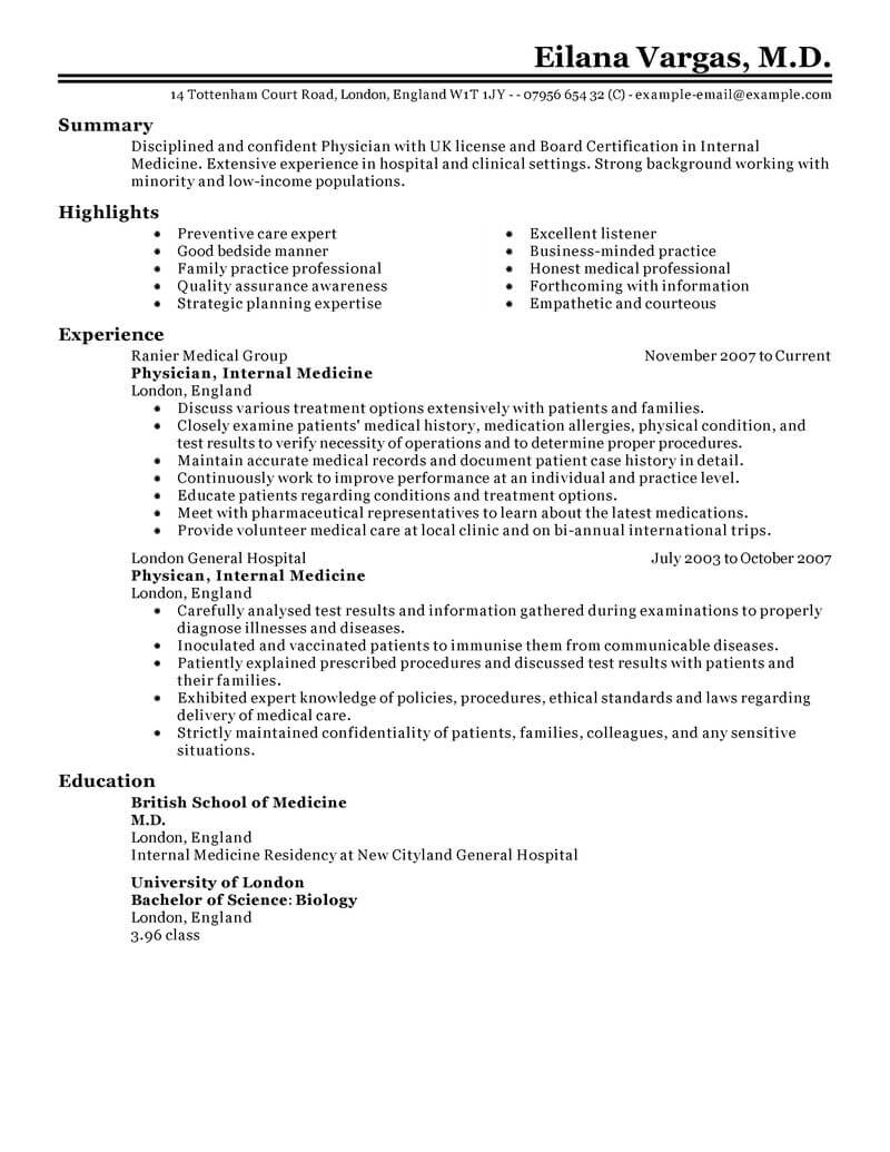 best medical resume writing service